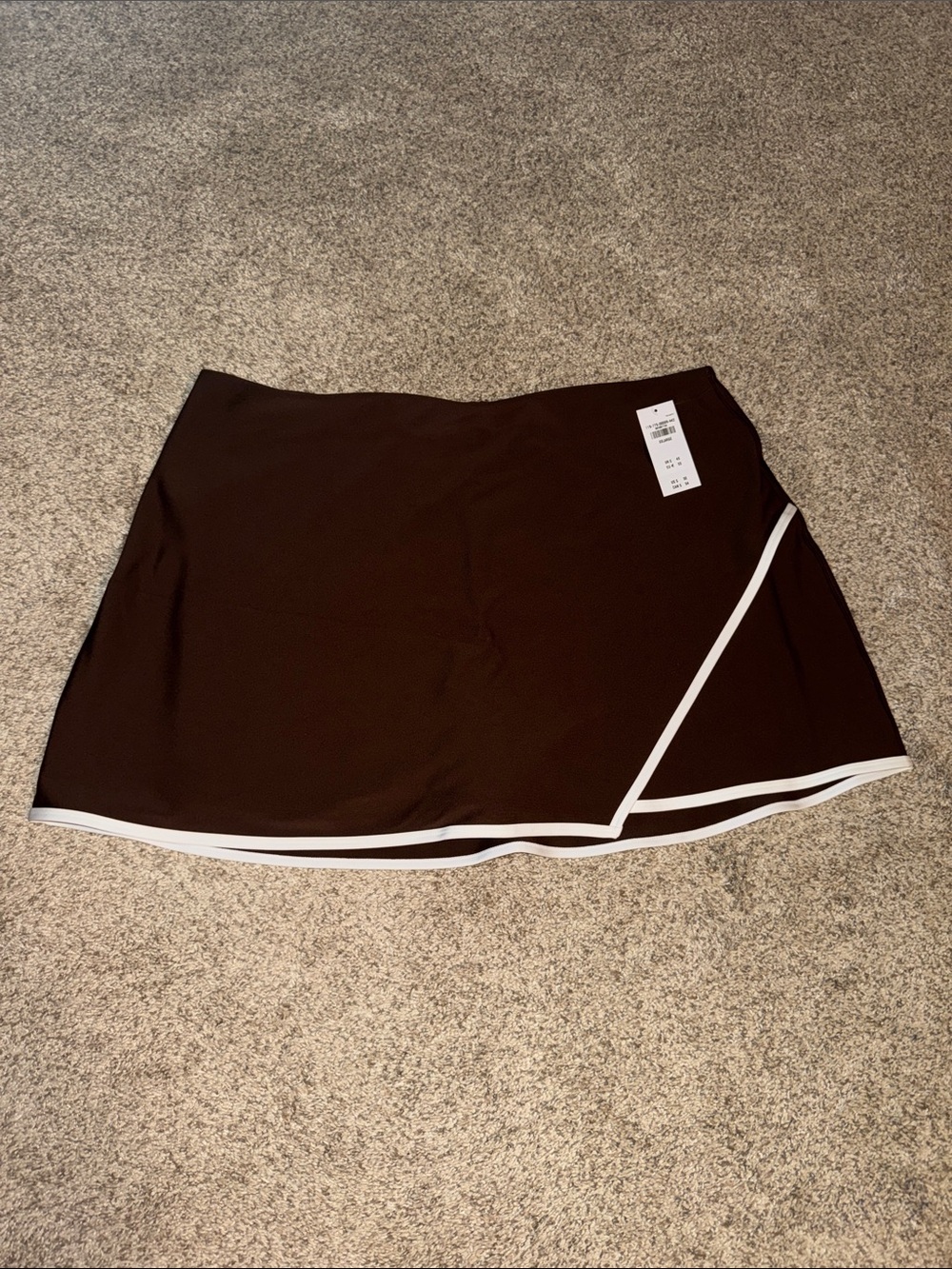 Abercrombie & Fitch Brown Skort with White Piping